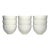 Modern Crate & Barrel Cb2 9 Ceramic Eggshell White Small Mini Dipping Bowls - Set of 9 For Sale