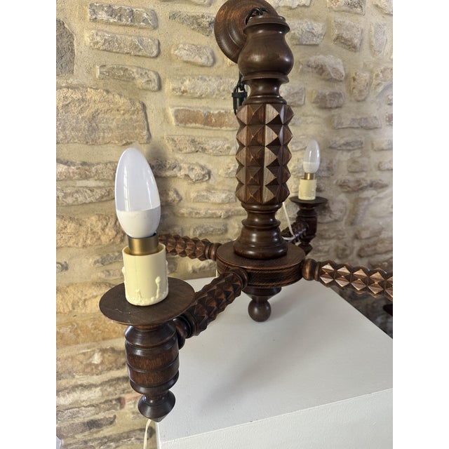 Vintage Pendant Light by Charles Dudouyt, 1940s For Sale - Image 14 of 18