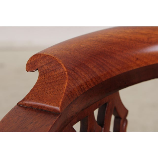 1990s Chippendale Ball & Claw Mahogany Childs Side Chair For Sale - Image 5 of 18