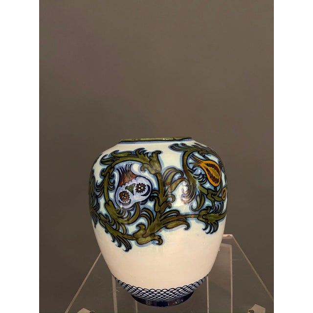 1920s Glazed Ceramic Vase by Pietro Melandri & Paolo Zoli for La Faiance, 1900s For Sale - Image 5 of 10
