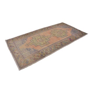 Mid 20th Century Oushak Light Orange Oushak Carpet For Sale