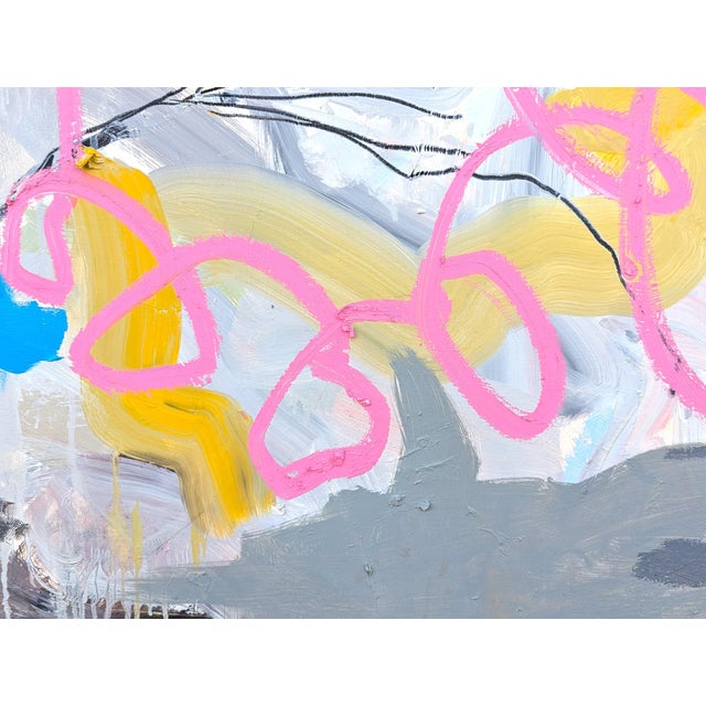 Benji Stiles "Party Down Productions" Contemporary Colorful Abstract Expressionist Painting, 2021 For Sale - Image 10 of 11
