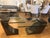 Modern Greg Sheres Style Stainless Steel and Glass Cantilevered Lamp Table For Sale - Image 4 of 4