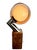 Mid 20th Century Mid 20th Century Mid-Century Modern Space Age Lamp With Dimmer, Chrome & Walnut For Sale - Image 5 of 5