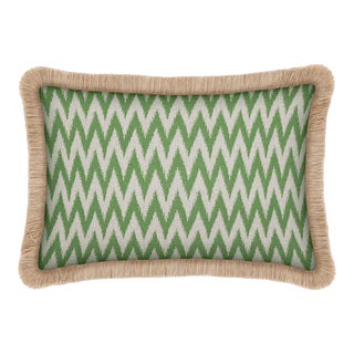Palais Outdoor Cushion in Rosita Grass Ecru, 20x12 Inch For Sale