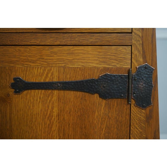 Stickley Arts & Crafts Oak Roycroft Server For Sale - Image 12 of 18