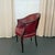 Late 20th Century Burgundy Leather Nailhead Trimmed Mahogany Library Tub Armchair For Sale - Image 4 of 8