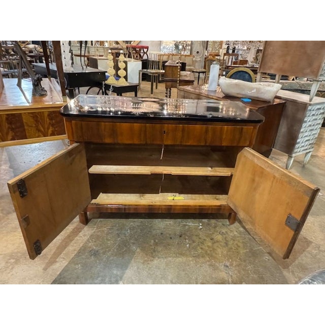 19th Century German Walnut and Black Lacquered Biedermeier Commode For Sale In Dallas - Image 6 of 7