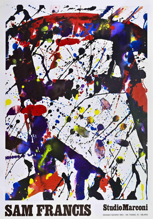 Sam Francis, Exhibition Poster, 1983, Lithograph
