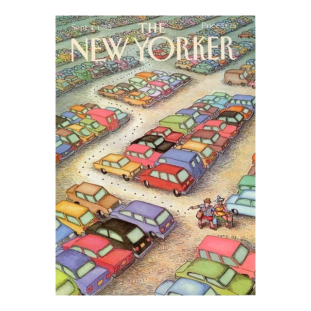 1989 New Yorker Magazine Cover, September 4 (John O'Brien), Original Vintage Cover, Vacations For Sale