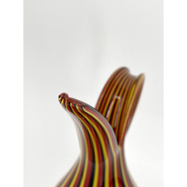 1990s Italian Rigati Carafe in Murano Glass by Anna Gili for Salviati, 1997 For Sale - Image 5 of 18