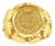 Dos Pesos Gold Coin Pebble Ring, Size 8 For Sale