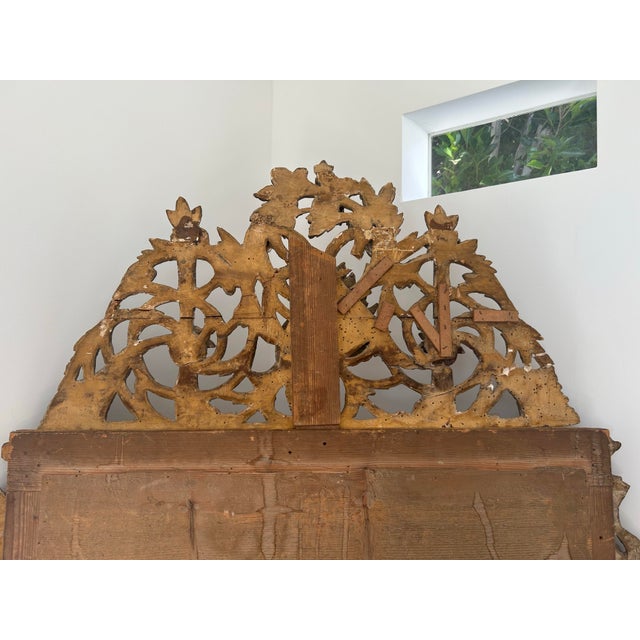 Mid 18th Century French Trumeau Mirror For Sale - Image 4 of 6