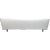 Mid Century Tuxedo Sofa in White Boucle For Sale - Image 4 of 9