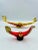 This set of rare mid-century Italian art glass "Gondola" sculptures come in stunning ruby and gold! How they survived the...