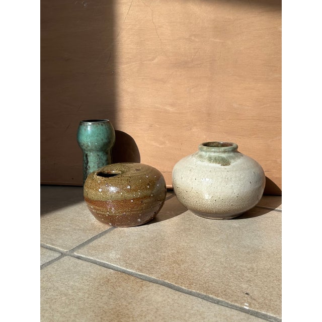 Expressive Studio Ceramic Vase with Glaze Bumps and Cut-Out Opening, Germany, 1970s For Sale - Image 13 of 15