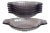 Mid 20th Century Purple Faceted Glass Dishes - Set of 6 For Sale
