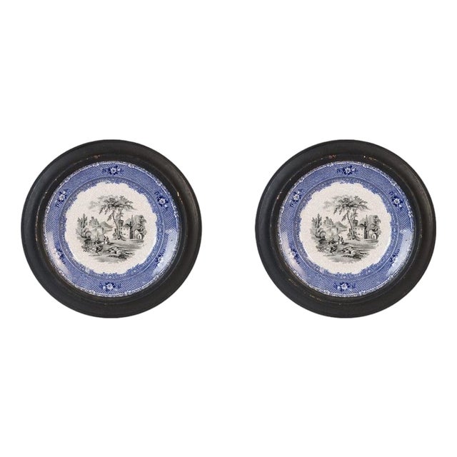 Antique Porcelain Plates by Primavesi and Sons, 1860 For Sale