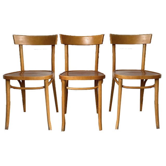 Bistro Chairs, 1960s, Set of 3 For Sale