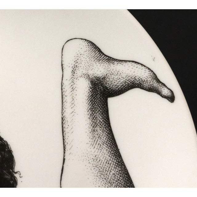 Mid-Century Modern Fornasetti Porcelain Themes & Variation Plate, Number 186 For Sale - Image 3 of 8