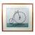 Bill Reynolds Signed Framed Colored Etching "High Wheeler" For Sale