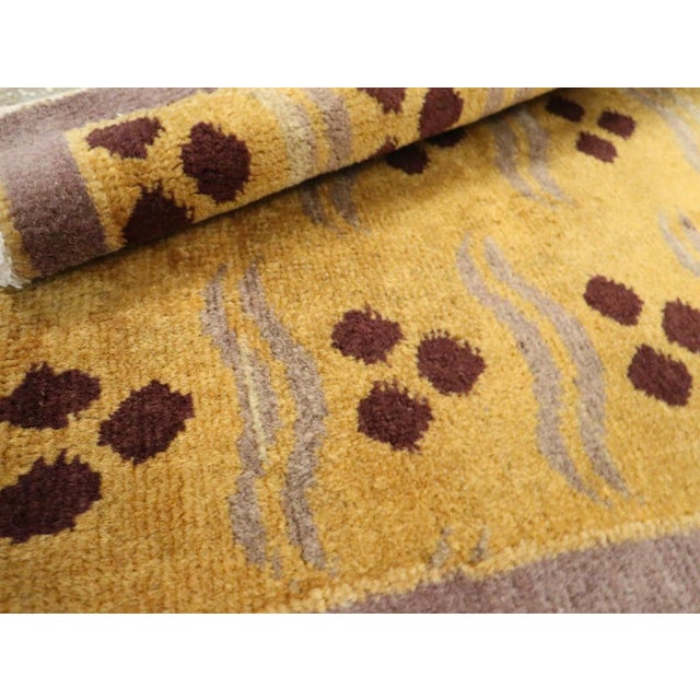 Textile Galerie Shabab Collection Mid-20th Century Turkish Art Deco Throw Rug For Sale - Image 7 of 7