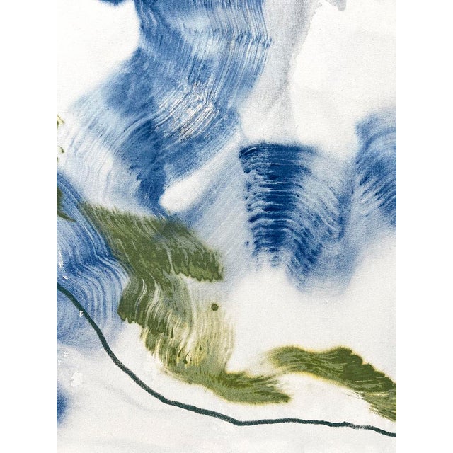 Original. 36x48. Ink + acrylic + soft pastel on raw canvas. Ready to hang. Painting can be rotated to accommodate vertical...