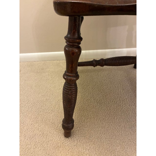 Early 20th Century Antique Victorian Carved Wood Side Chair With Sea Creature Crest Rail For Sale - Image 5 of 9