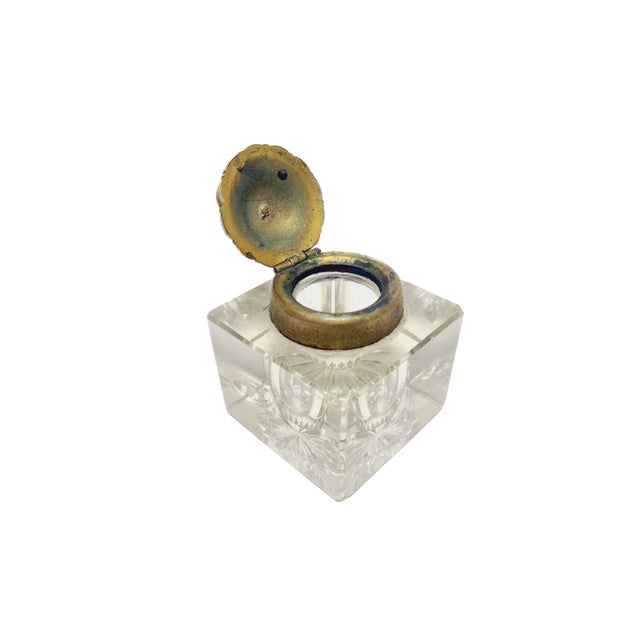 Art Deco Crystal Inkwell, Germany, 1930s For Sale - Image 4 of 14