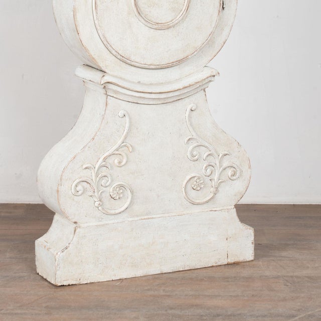 Early 19th Century White Swedish Mora Grandfather Clock For Sale - Image 10 of 11