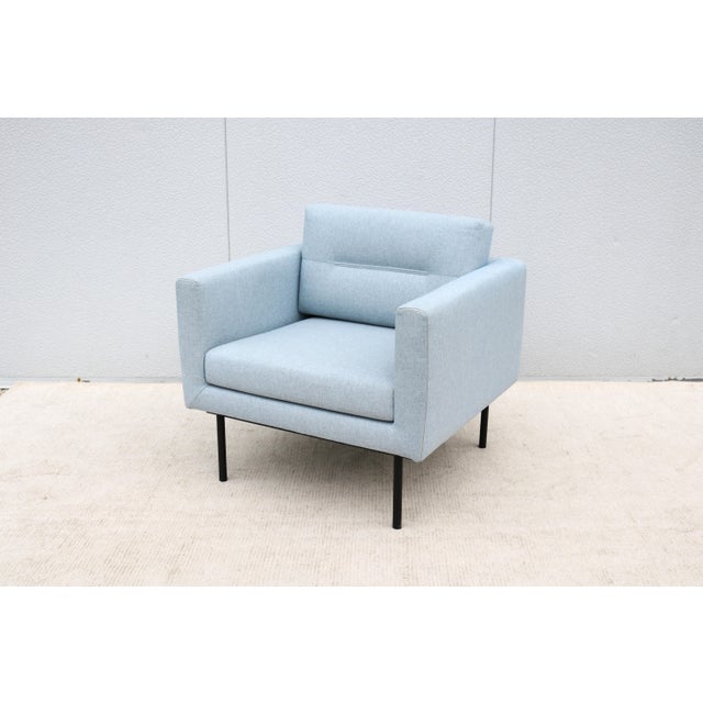 Wood Contemporary Andreu World and Gensler Design Element Lounge Chair For Sale - Image 7 of 18