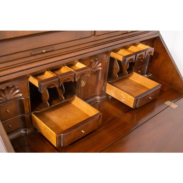Kittinger Historic Newport Hn-14 Mahogany Secretary Desk For Sale - Image 9 of 18