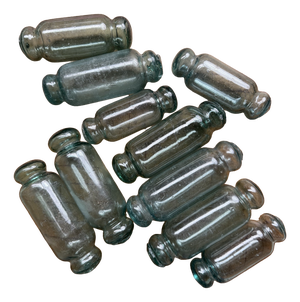 Vintage Japanese Garasu-Uki Glass Fishing Floats, Hokkaido, 1930s, Set of 10
