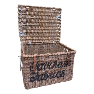 English Wicker Basket, 1920s For Sale