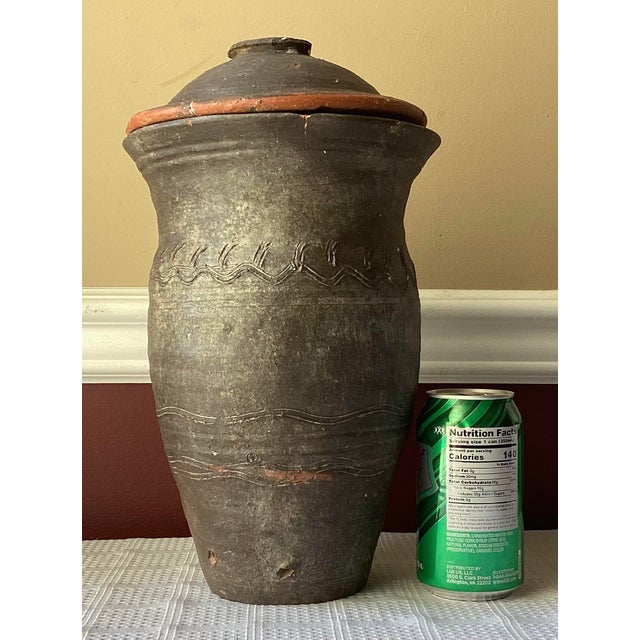 Antique Chinese 19th C. Ryukyu Kingdom Tsuboya Urn, 21" Tall, 18.2 LBS For Sale - Image 10 of 12