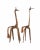 Brown Vintage Wire and Reed Wrapped Giraffes-Set of 2 For Sale - Image 8 of 9