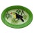 Green 2000s Oval Hand-Painted Decorative Dish Depicting a Tucan For Sale - Image 8 of 9
