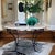 Niermann Weeks Center Hall Table A beautiful table with a limestone top with an eased edge. Base is hand forged with a...