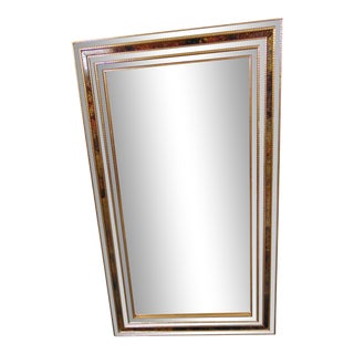 Italian Gilt Stacked Mirror Framed Mirror For Sale