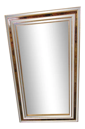 Italian Gilt Stacked Mirror Framed Mirror