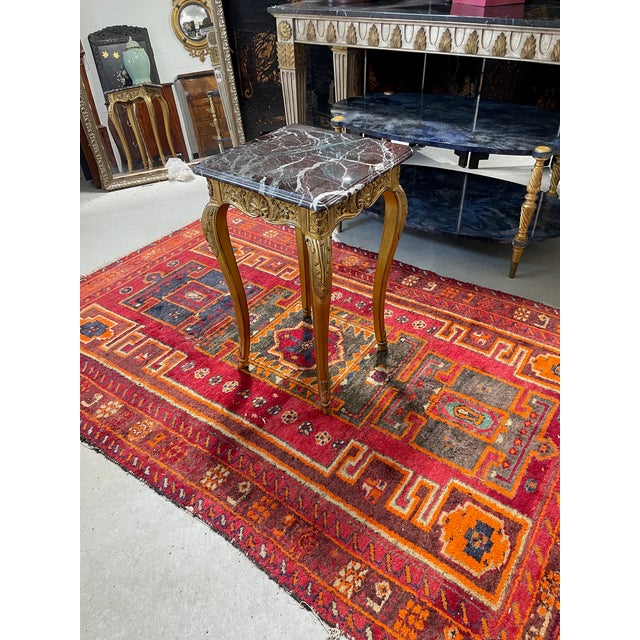 Gold Ej Victor Newport Marble Top Drinks Table For Sale - Image 8 of 8