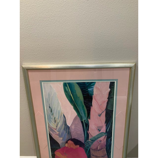 Wood Pegge Hopper Serigraph - Okapaka Kauai 1989 For Sale - Image 7 of 8