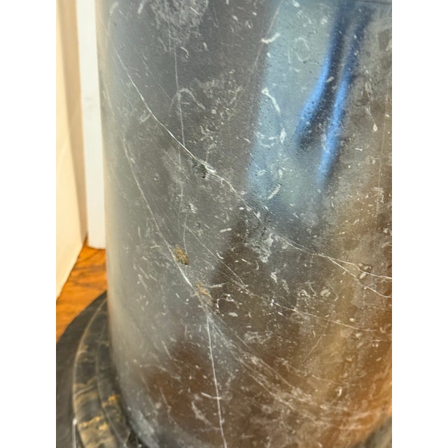 Stone Neoclassical Marble Pedestal Table For Sale - Image 7 of 12