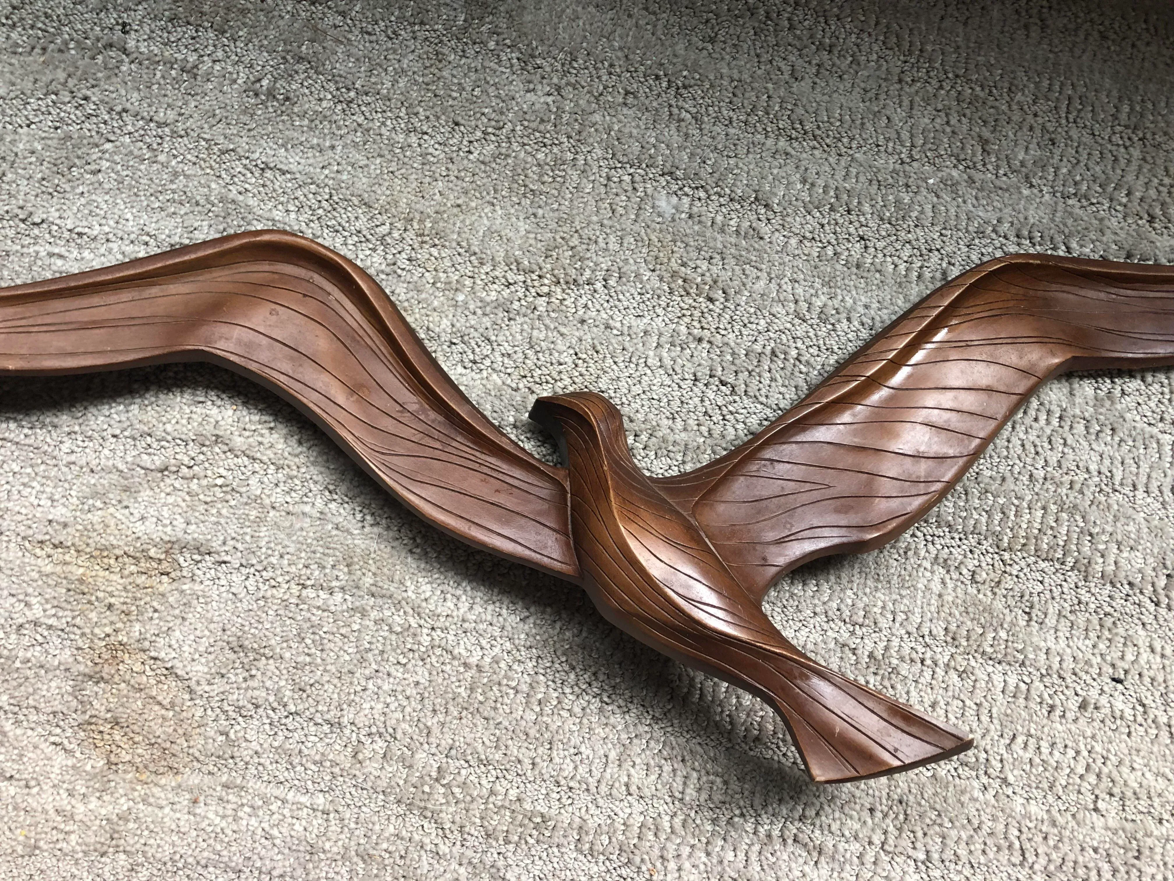 Mid 20th Century Syroco Bird Wall Hanging | Chairish