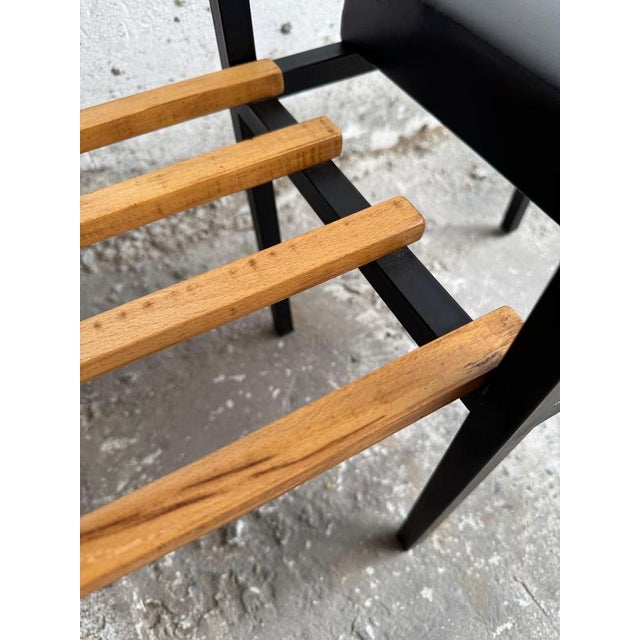 Wood Mid-Century Modern Side Table with Magazine Rack For Sale - Image 7 of 8