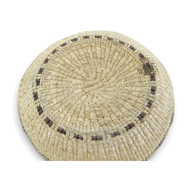 Antique Northern California Hupa/Yurok/Karuk Native Chevron Basket Bowl For Sale - Image 10 of 11