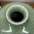 Early 20th Century Green Crackle Ceramic Vase with Classic Curved Silhouette For Sale - Image 5 of 7