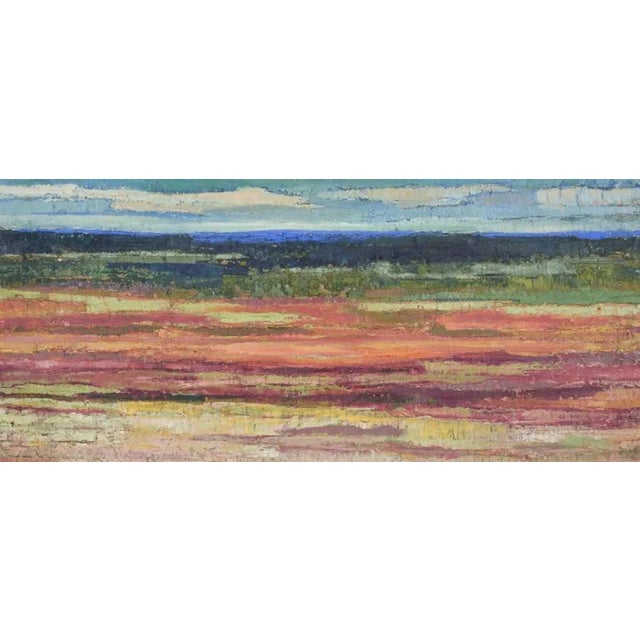 Ola Gerhardt, Abstract Landscape, 1960s-1970s, Oil on Panel For Sale