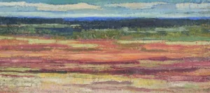 Ola Gerhardt, Abstract Landscape, 1960s-1970s, Oil on Panel