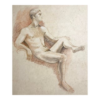 Ron Yrabedra Male Nude Figure Drawing For Sale